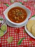 Pozole rojo de Michoacan