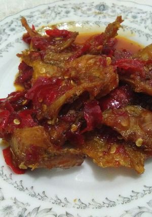 Foto resep Ikan asin bumbu balado