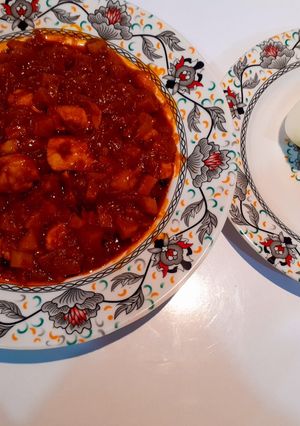 عکسی از دستور 💜😋خوراک سینه مرغ با طعم کاری😋💜