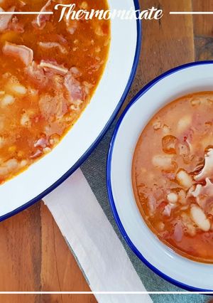 Foto principal de Alubias con oreja, con Thermomix
