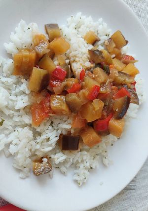 Ratatouille rizzsel recept fotója