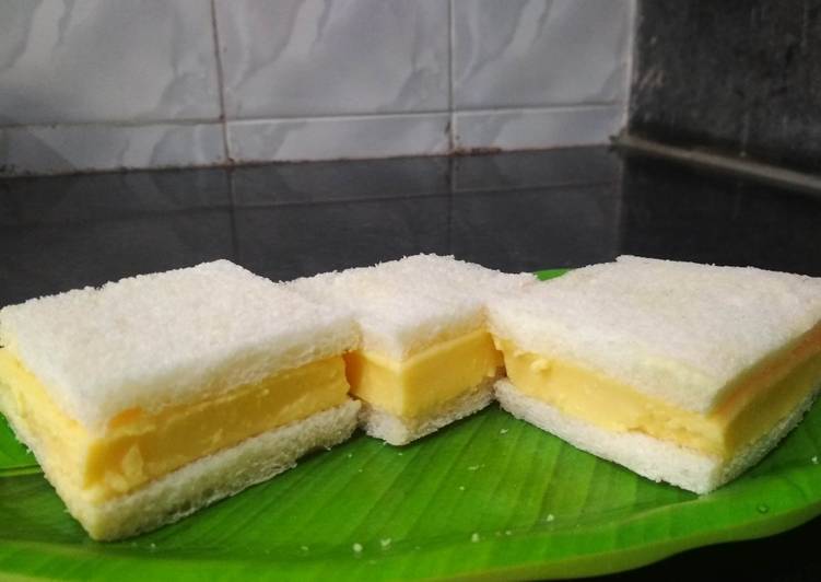 How to Make Homemade Custard sandwich