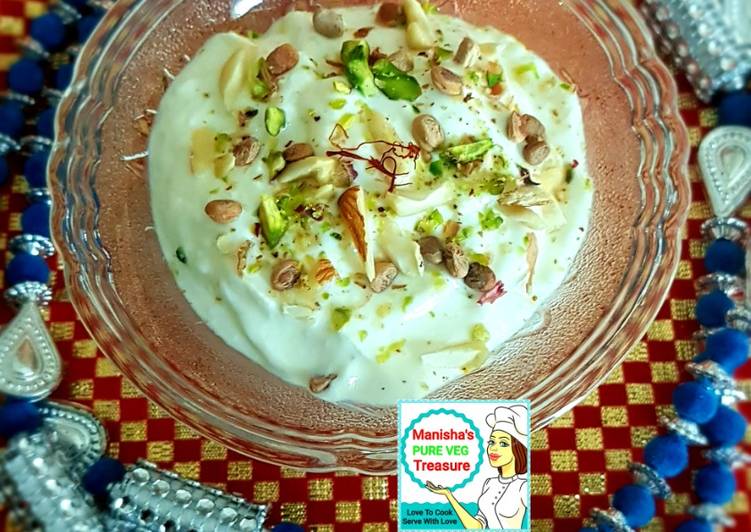 How to Prepare Ultimate Saffron Dryfruits Shrikhand