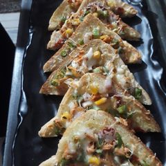 A picture of Open sandwiches.