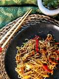 Yakisoba 🍜 fideos fritos al estilo japonés 🇯🇵
