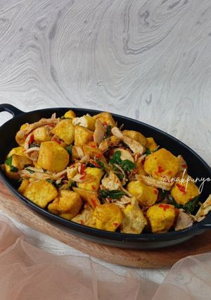 Foto resep Tahu kuning Ayam Suwir kemangi