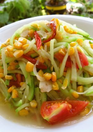 Foto resep Oseng/tumis labu siem jagung