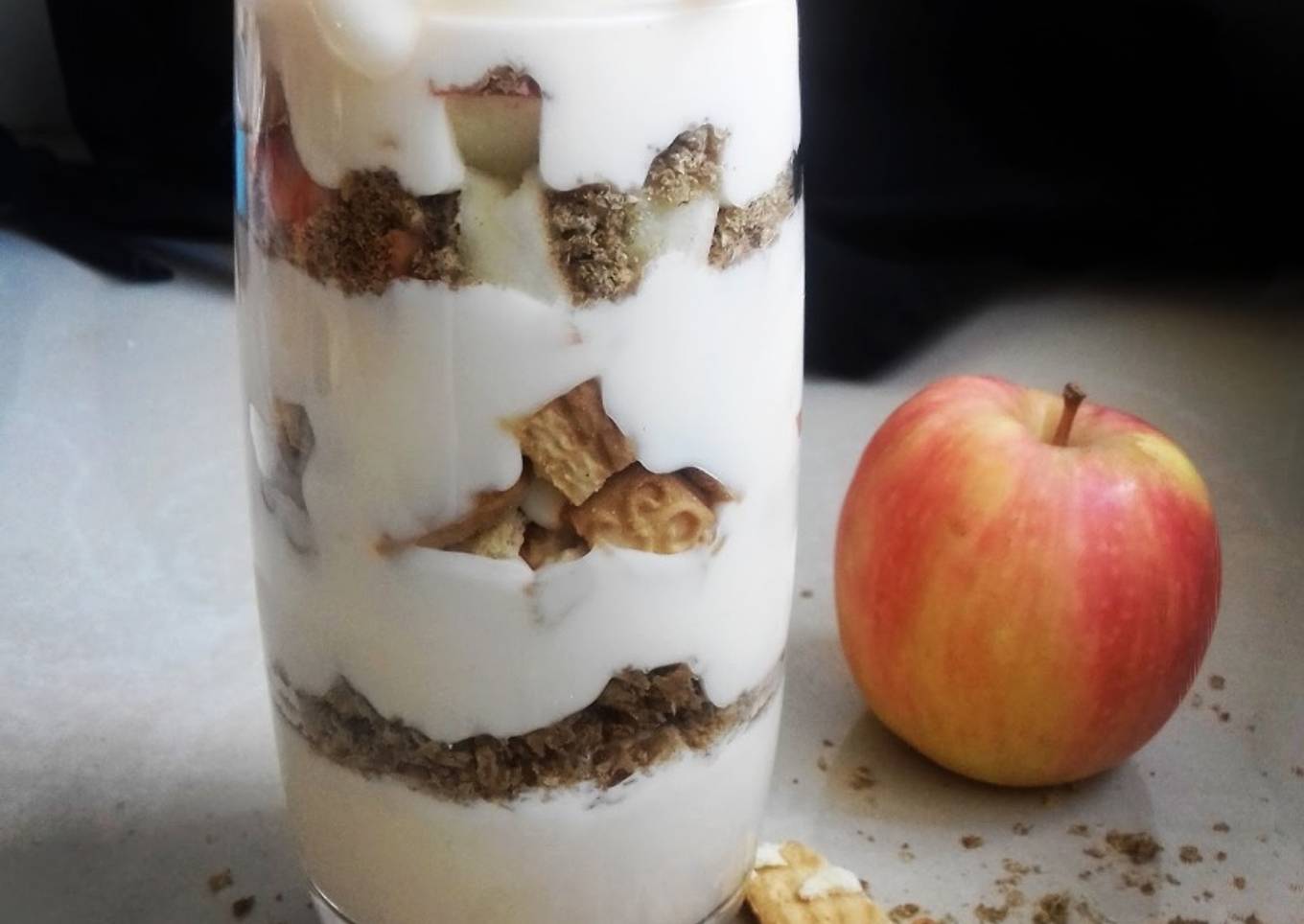 Peach Yogurt Apple Parfait
