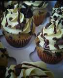 Banana butter frosted cupcakes