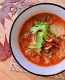 Canh Kim Chi Bò Bằm Siêu Cay