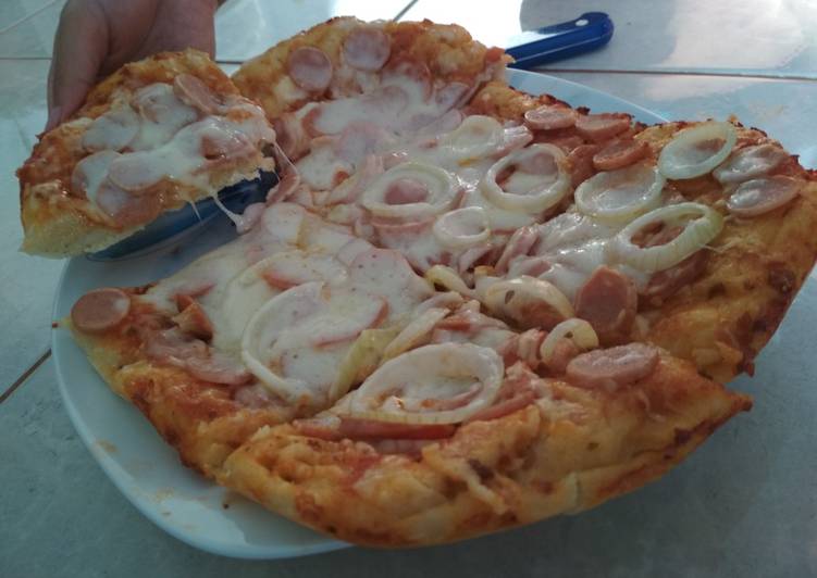 Pizza praktis gak pake ulen gak pake oven