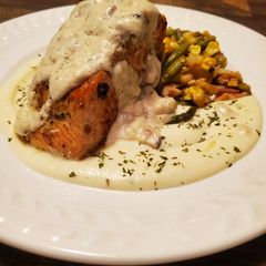 A picture of Brad's harvest king salmon.