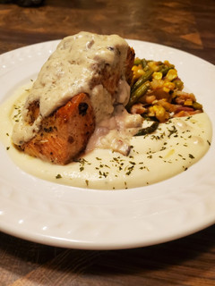 A picture of Brad's harvest king salmon.