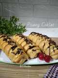 *Roti isi Pisang Coklat versi dengan Minyak*