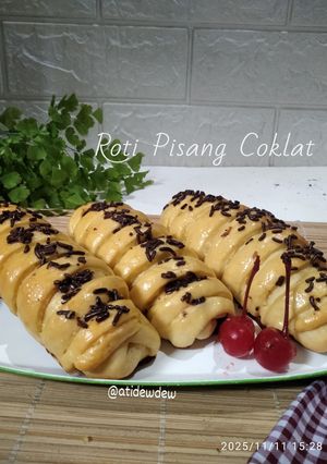 Foto resep *Roti isi Pisang Coklat versi dengan Minyak*