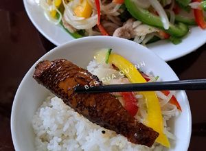 Hình của món Cá bống biển kho mặn.