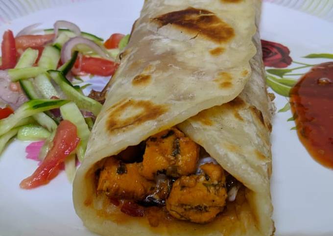 Simple Way to Prepare Homemade Tandori paratha roll