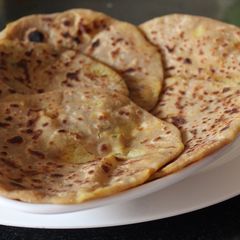 A picture of Simple Aloo Paratha/Masala Potaotes Stuffed Parathas.