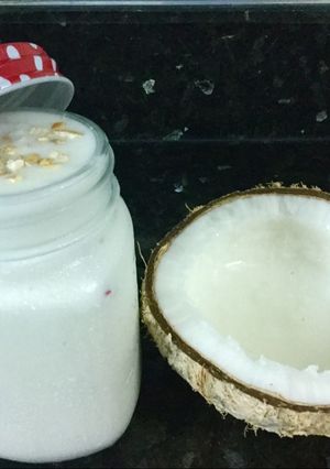 Hình của món Sinh tố dừa sáp.