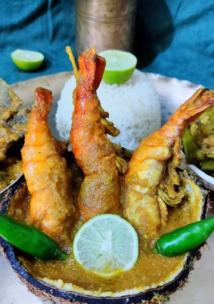 চিংড়ি মাছের মালাইকারি (chingri macher malai curry recipe in Bengali) রেসিপির প্রধান ছবি