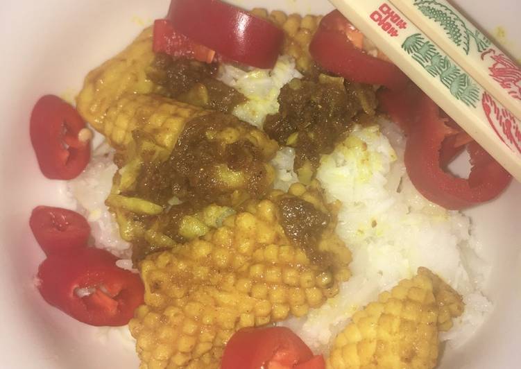 Calamare with coconutrice
This is how much I cook for me. And it is one of My favorite š