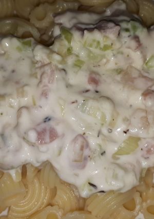 Baconös-hagymás szósz recept fotója