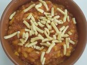 A picture of sev ki sabzi