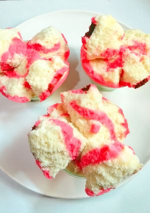 Foto resep Bolu kukus merah putih