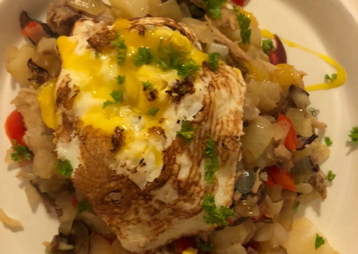 Use-up Pork Hash-style