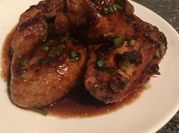 A picture of savory soy wings