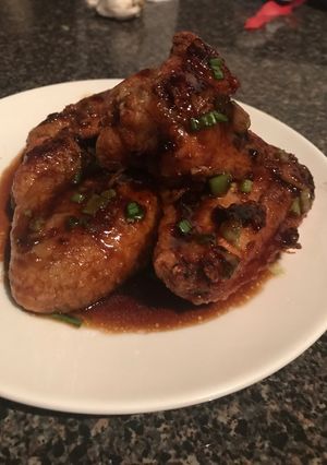 A picture of Savory soy sauce wings.