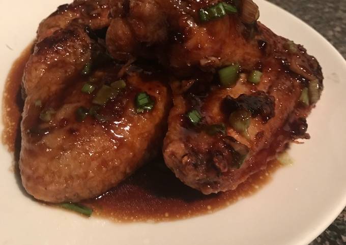 Savory soy sauce wings