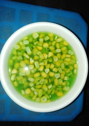 Hình của món Chè ngô ngọt lá dứa.