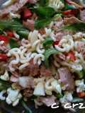 Ensalada fideuá y collejas