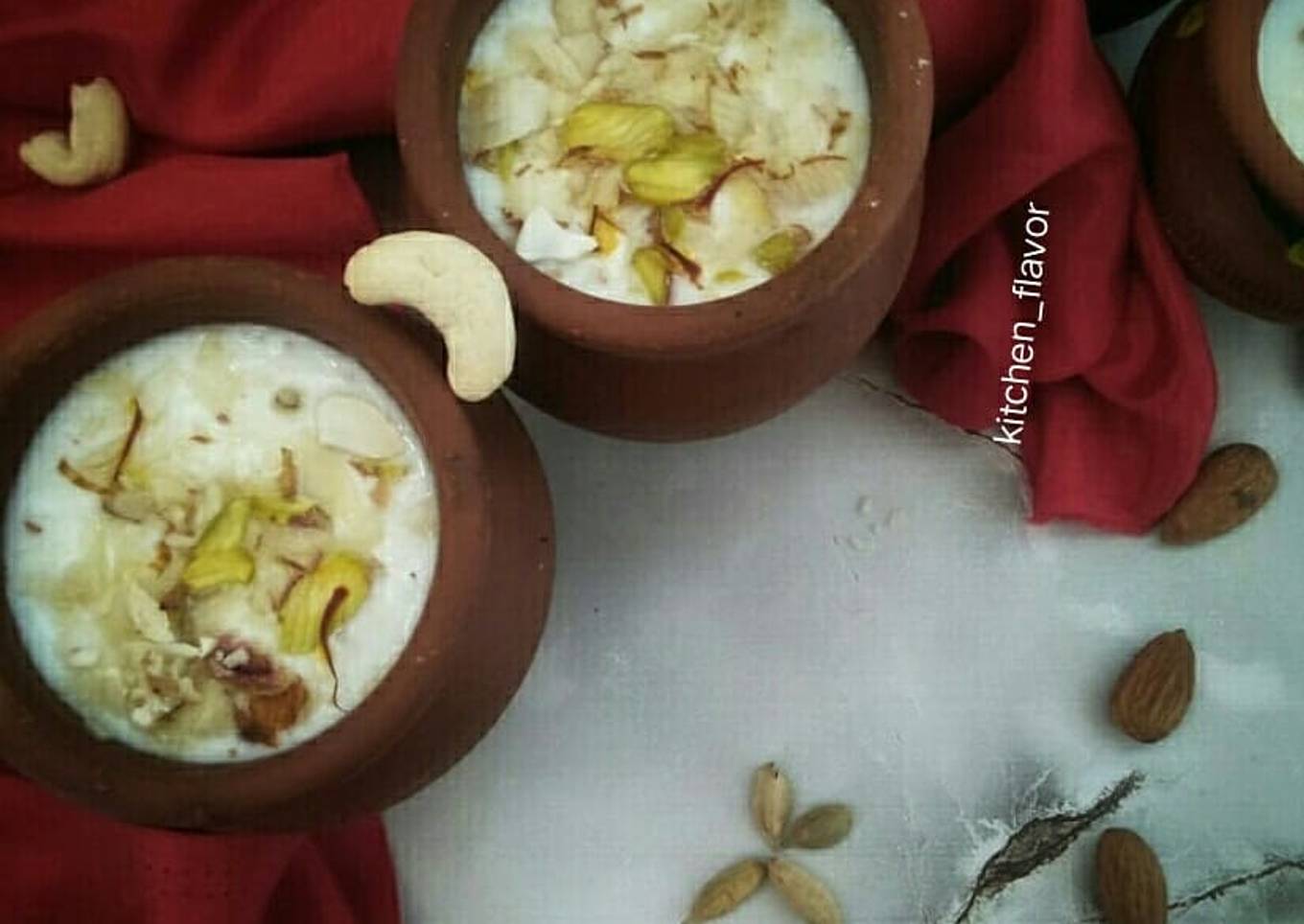 Meethi lassi with dry fruits