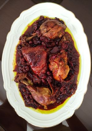 عکسی از دستور خورشت آلبالو