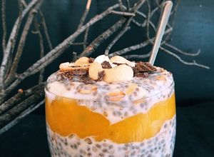 Φωτογραφία της συνταγής Overnight chia pudding with mango 🥭