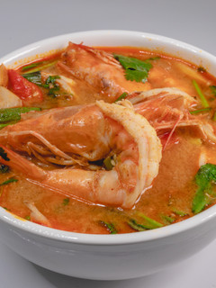 A picture of Tom Yum Kung Creamy River Prawn Spicy Soup Recipe - Delicious and Zesty 😊.