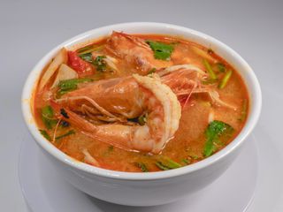 ต้มยำกุ้ง น้ำข้น Tom Yum Kung Creamy river prawn spicy soup Recipe รสเด็ด อร่อยแซ่บ จี๊ดจ๊าด😊