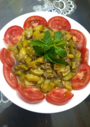 صورة لوصفة مفركة بالكوسا