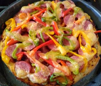 Best Recipe Pepperoncinibell peppereasy peel sausage in boboli pizza crust Savory Delicious