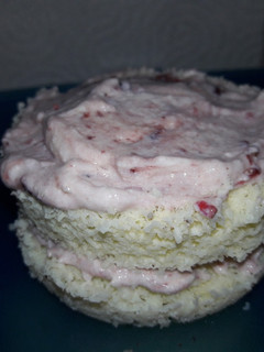 Una foto de Mug cake de coco #keto o #low carb