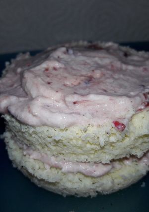 Una foto de Mug cake de coco #keto o #low carb