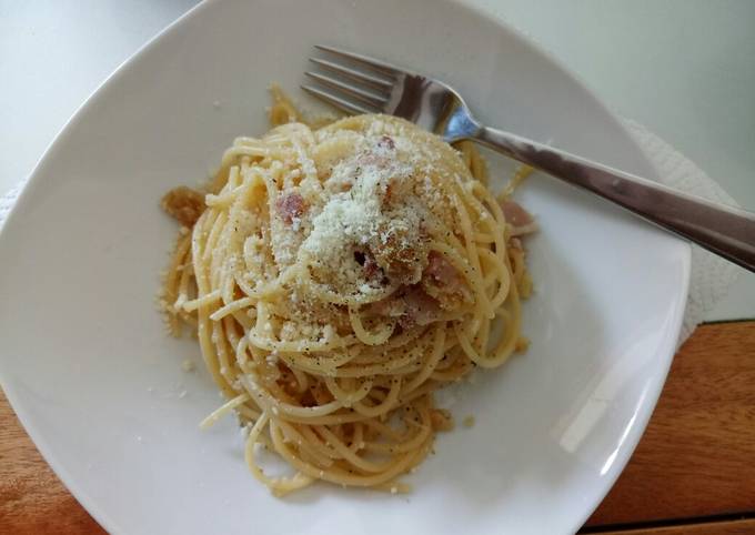 Spaghetti pane e pancetta - bread and pancetta spaghetti