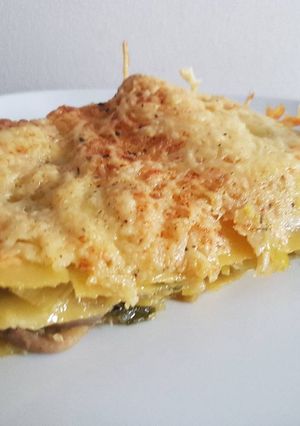 Une photo de Lasagnes poireaux pleurotes !