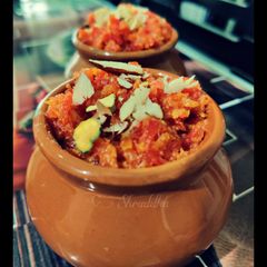 A picture of Gajar ka halwa.