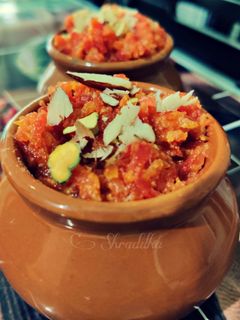 A picture of Gajar ka halwa.