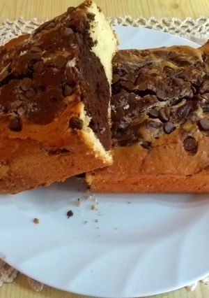 Una foto de Budín marmolado con chips
