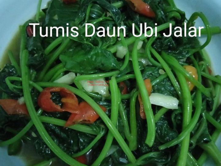 Resep Tumis Daun Ubi Jalar, Lezat