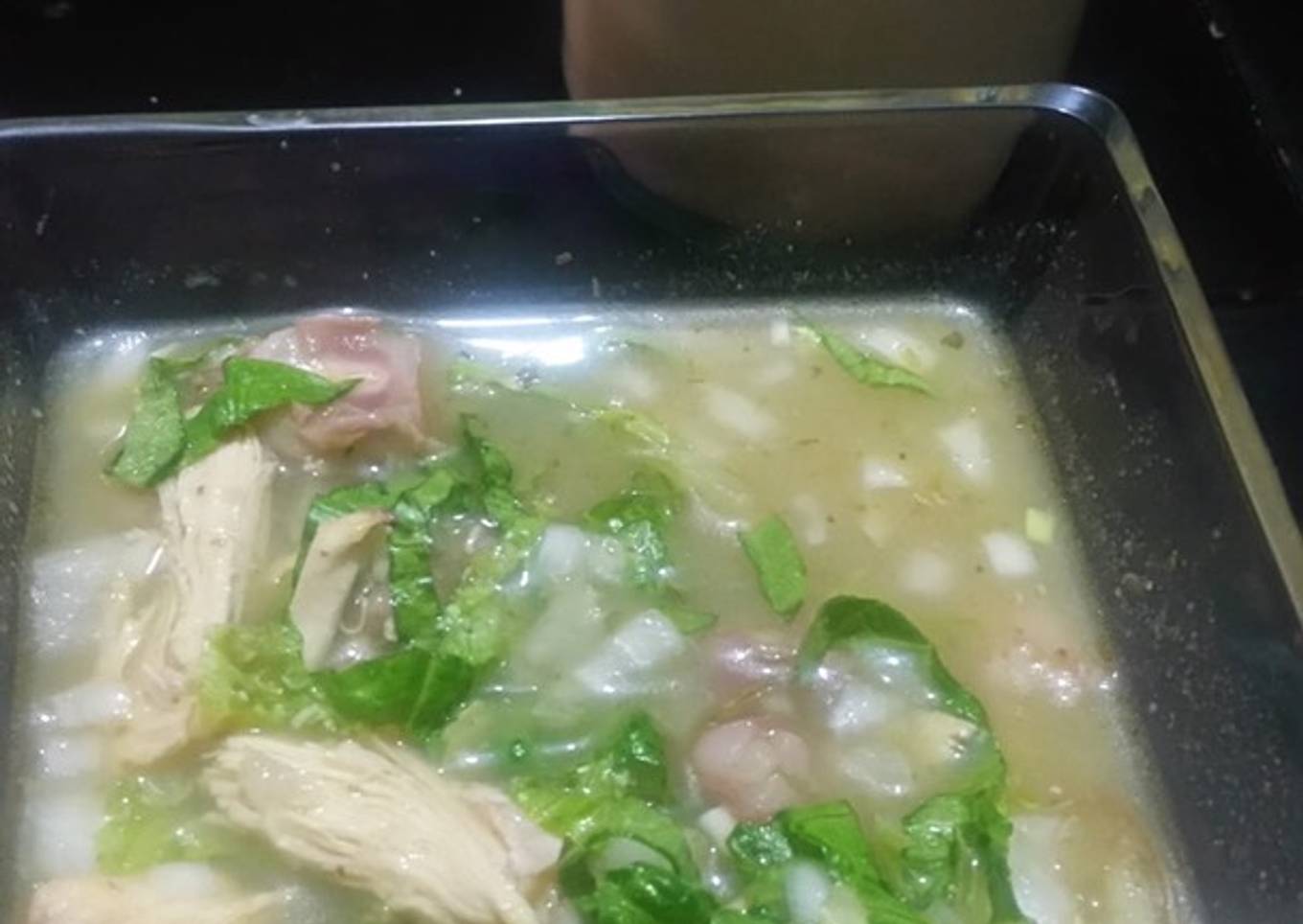 Pozole verde de pollo